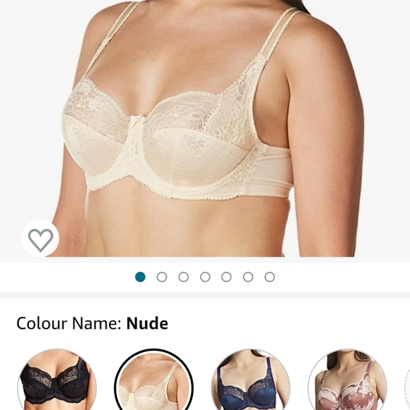 Panache Clara Full Cup Bra 7255 Underwired Non-Padded, Size 34J, Nude colour,New - Picture 13 of 16